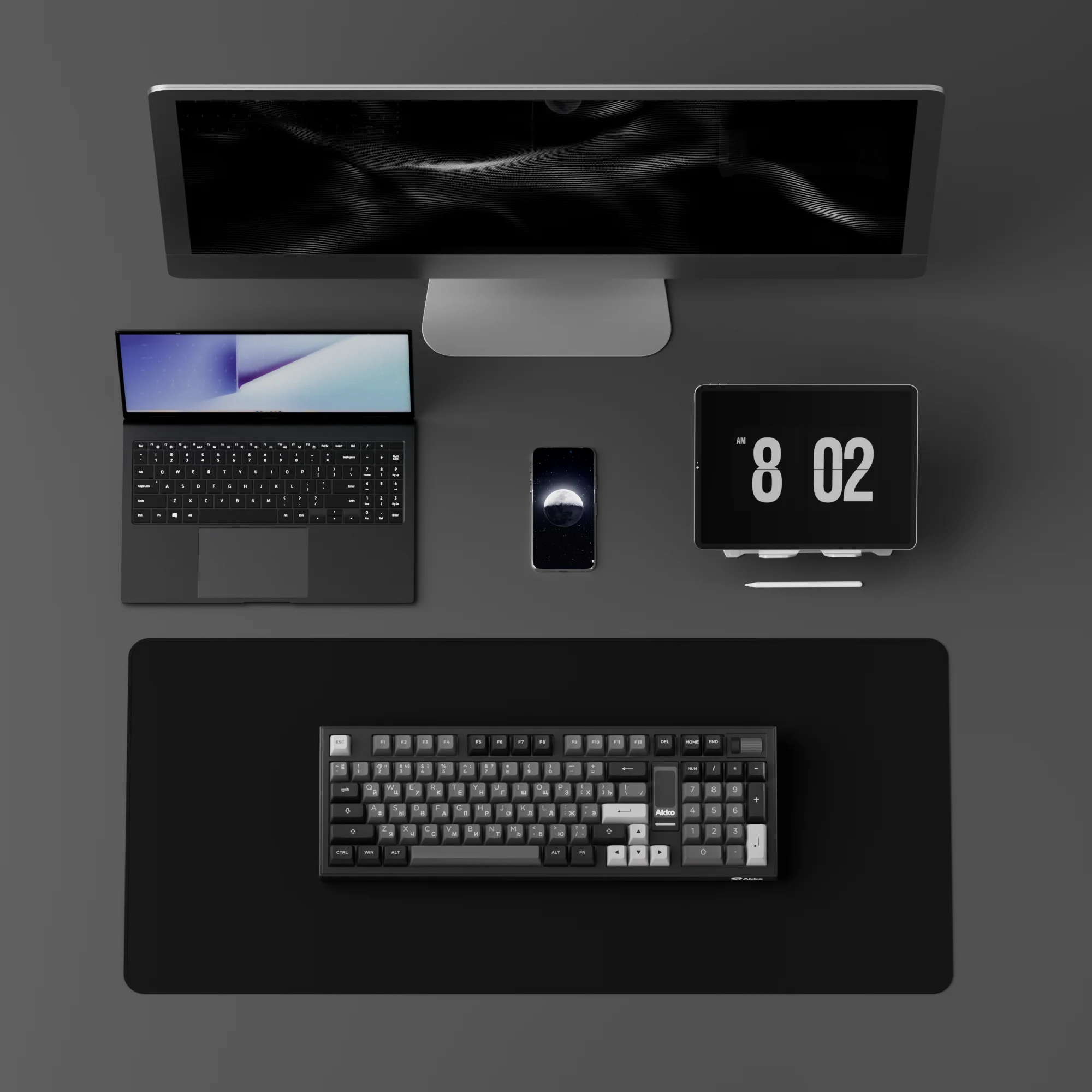 Akko 5098B Wireless Mechanical Keyboard with LCD Screen