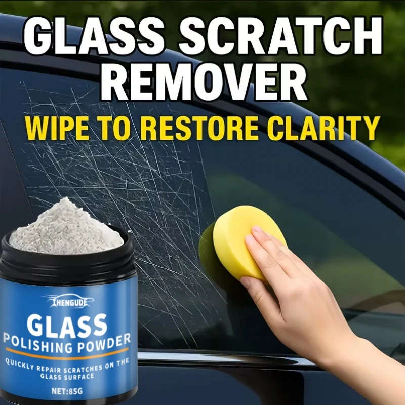 Glass Polishing Powder - Professional Car Windshield Scratch Remover, Camper Mirror Clarity Restorer