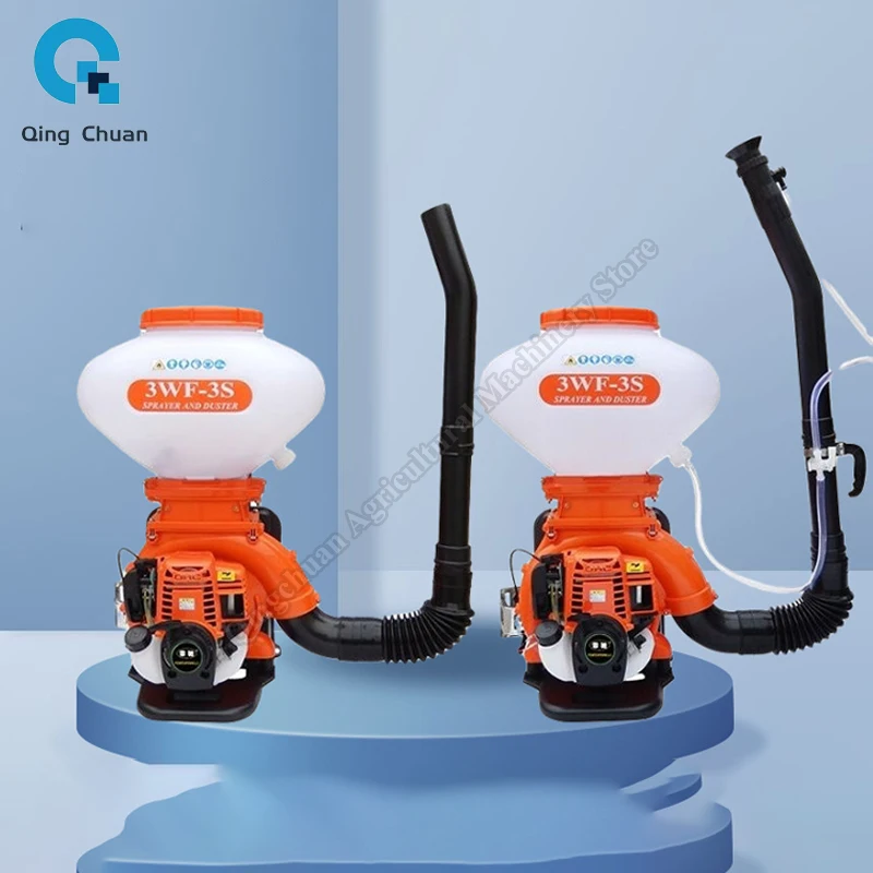 81 Four Stroke Backpack Spray Powder Dispenser Mobile Pesticide Applicator Fertilizer Applicator Sowing Machine