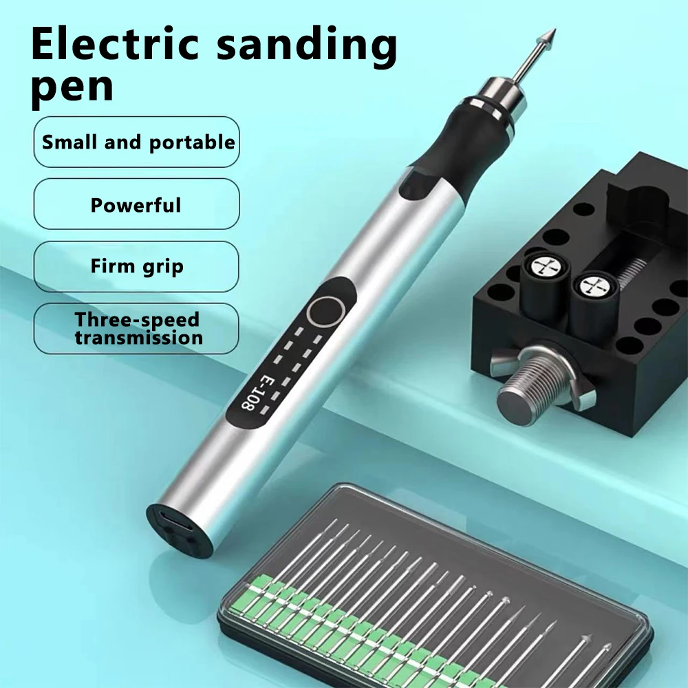 USB Rechargeable Drill Cordless Cutting Jewelry Glass Metal Engraving Machines 3 Gears Portable Electric Engraver Etching Pen