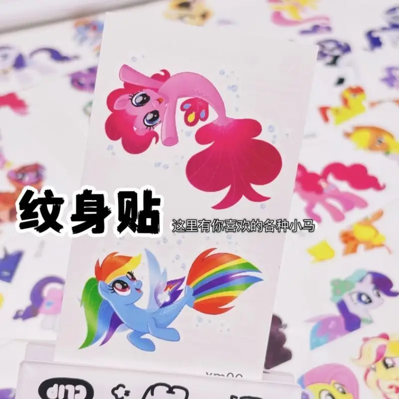 My Little Pony Creative Dopamine Tattoo Waterproof Fashion Girl Long-lasting Simulation Cartoon Cute Washable Sticker Gift