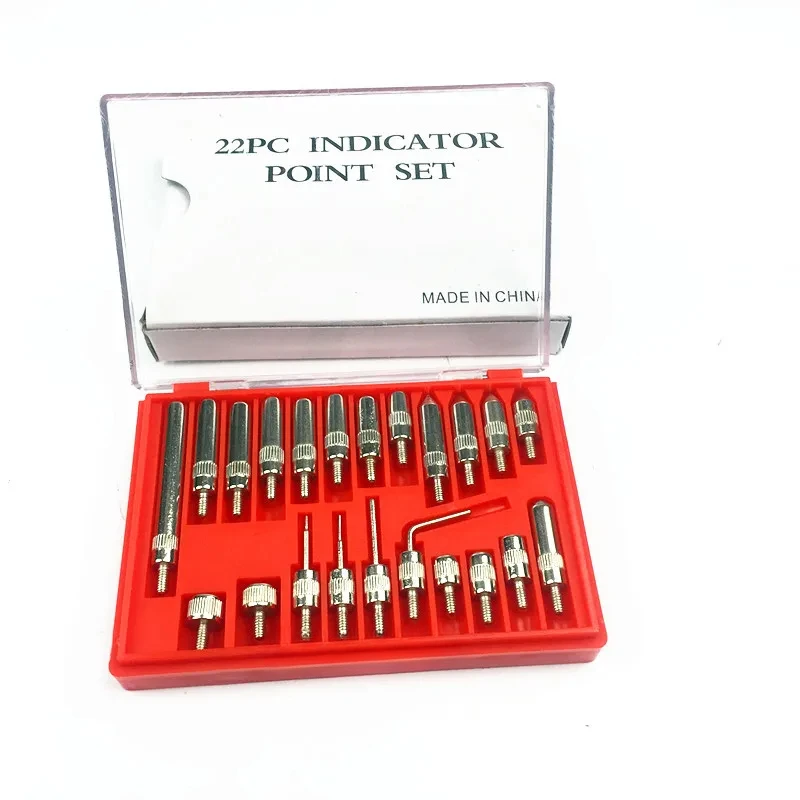 2025 22pcs/set Steel Dial Indicator Point Set M 2.5 Thread Tip For Professional Dial & Test Indicators 0.01mm Precision Thread