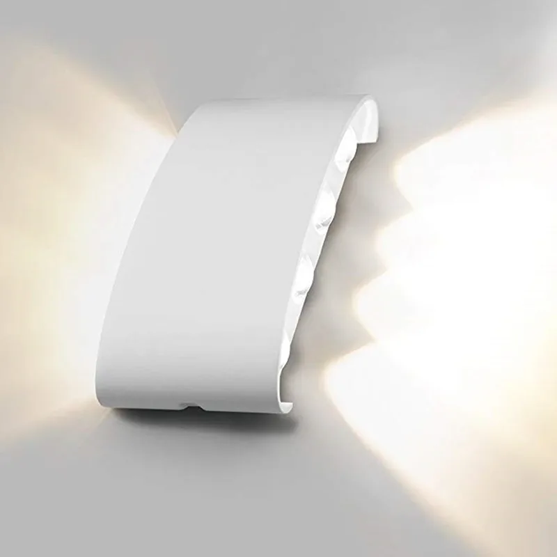 IP65 LED Wall Lamp Outdoor Waterproof Garden Lighting Aluminum AC86-265 Indoor Bedroom Living Room Stairs Wall Light