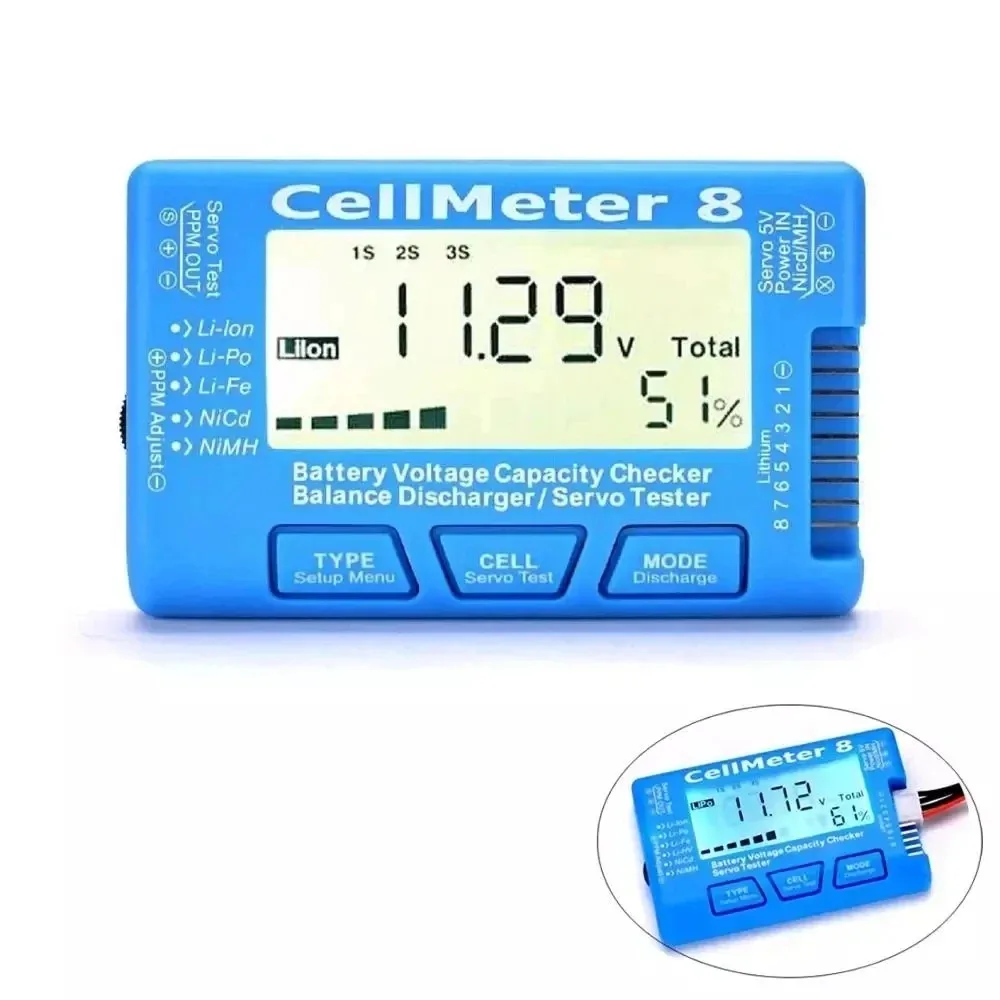 CellMeter8 AOK 8S electric display, steering gear test, narrow frequency steering gear tester, battery discharge