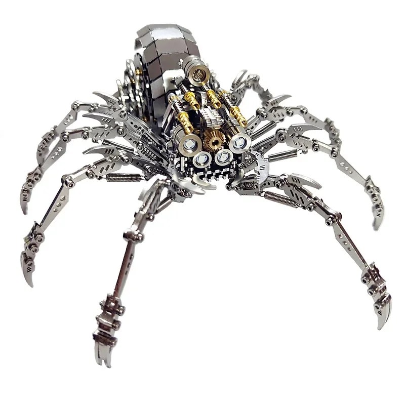 Spider Plus Metal Model Mechanical Insect Children's Handmade Creative Miniature Art