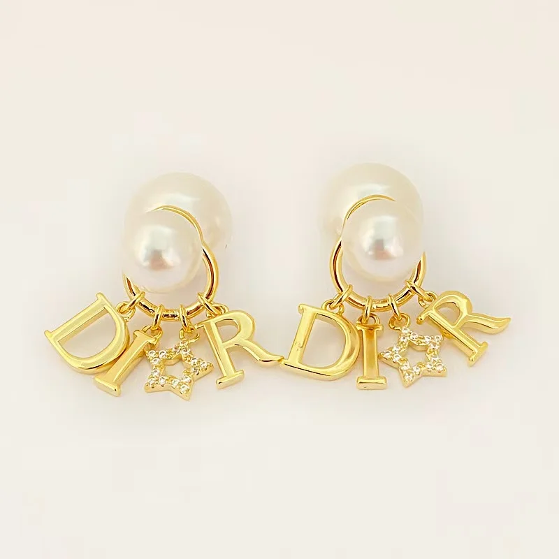 أقراط اللؤلؤ الأمامية والخلفية على الوجهين، أقراط فاخرة خفيفة متفجرة، أقراط Xiaoxiang للنساء