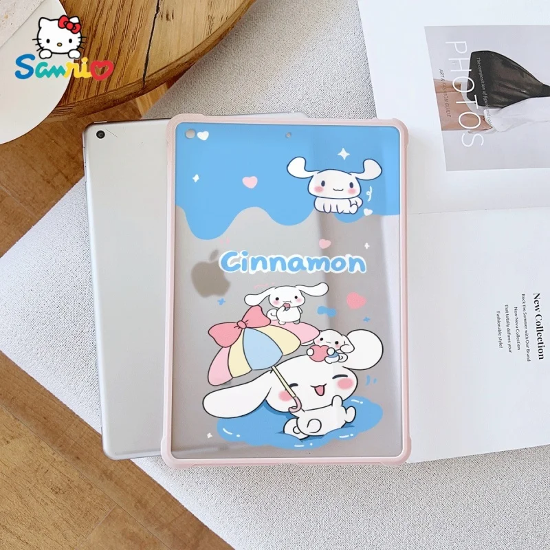

Розовый чехол для iPad Sanrio Cinnamoroll Pattern, прозрачный, подходит для iPad Pro 2022/2024, iPad Air 3/5, iPad Mini 6, iPad 6/10