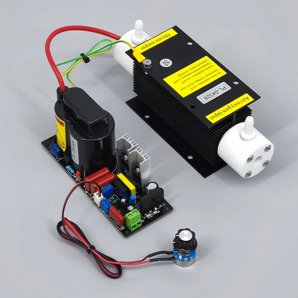 CE FCC ROHS Patented Product 5G/H 5grams Adjustable High Concentration Narrow Gap Discharge Quartz Tube Ozone Generator Kit