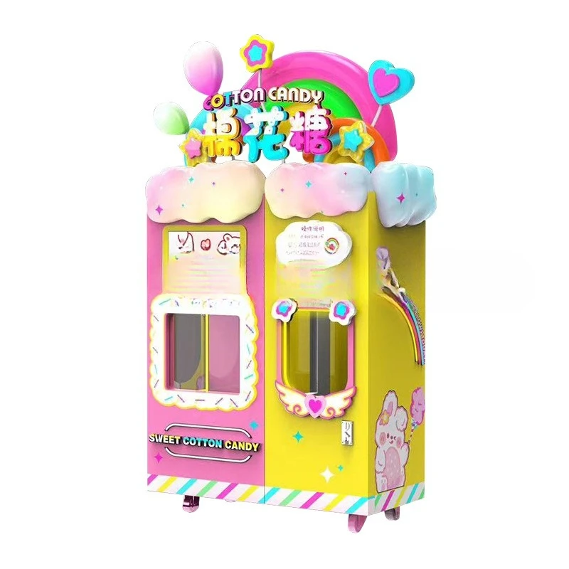 Intelligent automatic feeding marshmallow machine stalls 148 kinds of fancy self-service vending machines