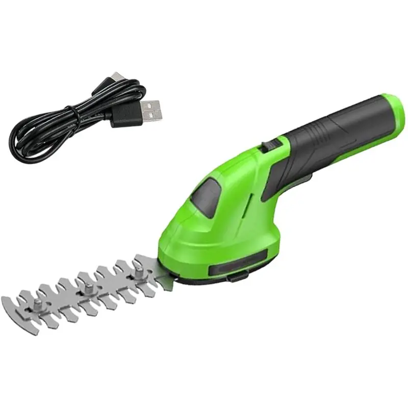 abzc-usb-c充電式コードレスヘッジトリマー、電動草刈り機、片手式芝生・低木用バリカン、庭用