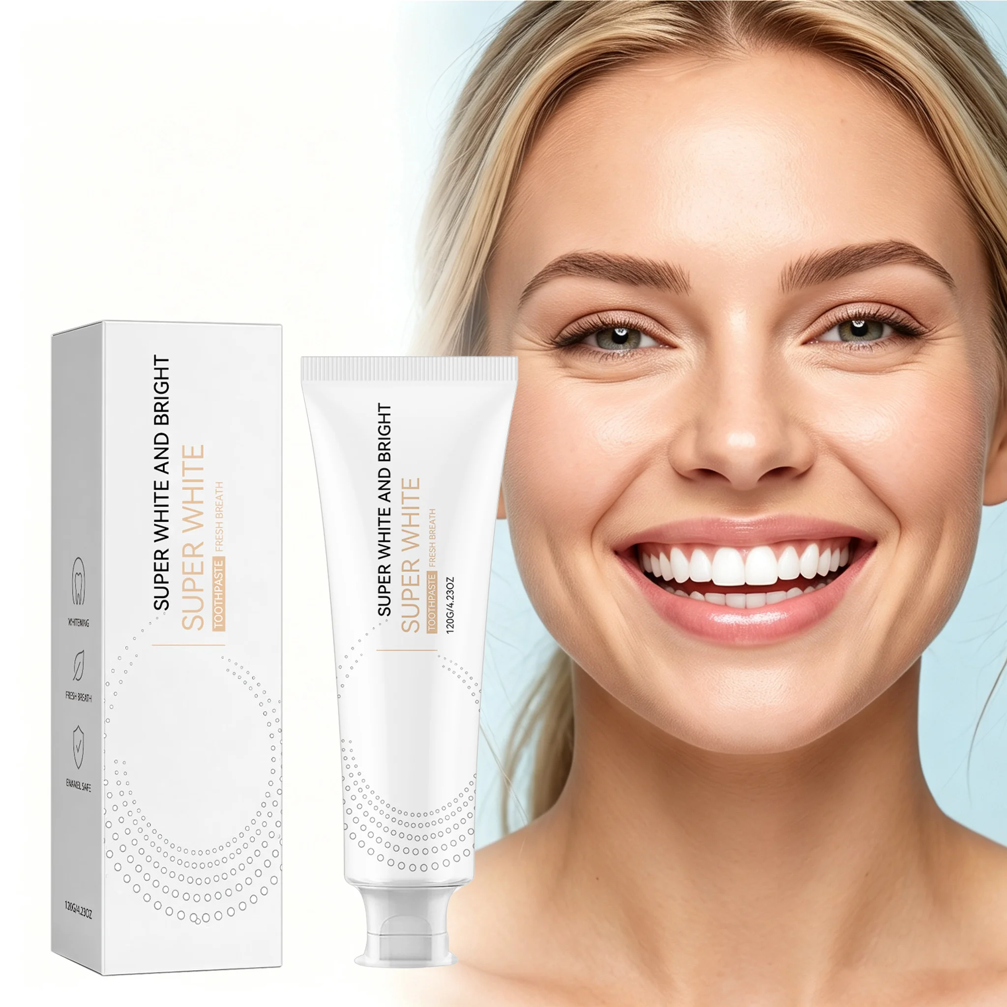 Whitening Toothpaste Remove Yellow Teeth Cleaning Tooth Stain Breath Refreshing Brighten Smile Protect Gum Oral Care Toothpaste