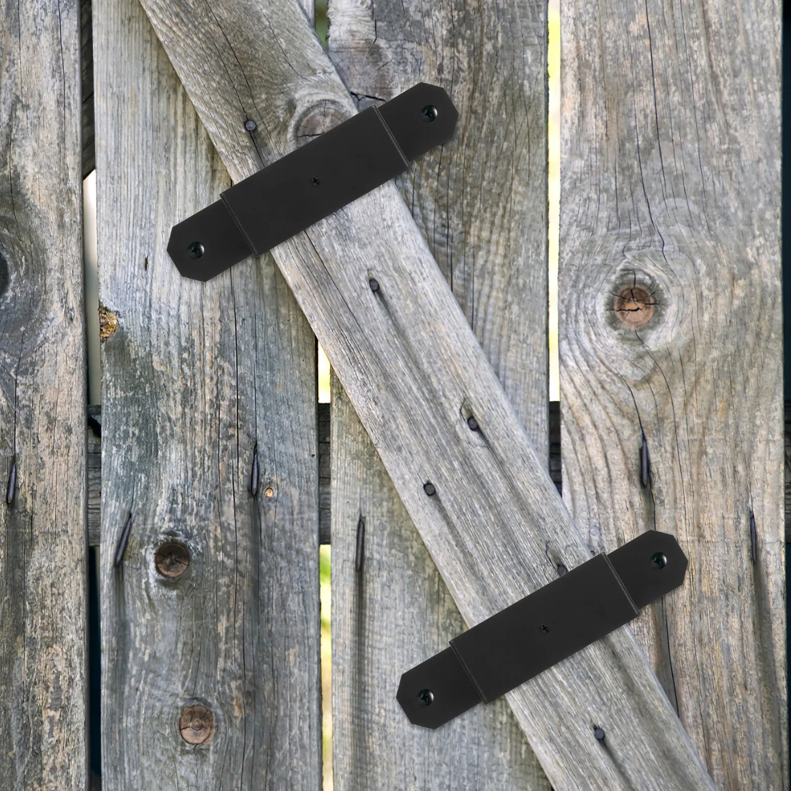 4Pcs Heavy Duty Metal Fence Post Bracket for Deck Railing Support Square Tube Clamps Weather Resistant Outdoor Column Anchor