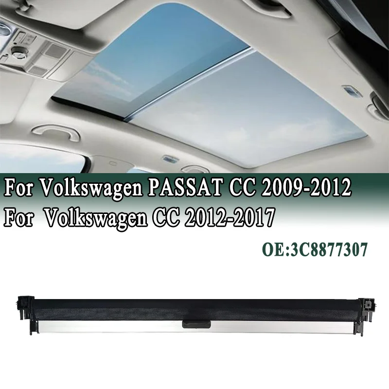 For Volkswagen PASSAT CC 2009-2012 VW CC 2012-2017 3C8877307A Panoramic Electric Sunroof Sunshade Curtain Sun Blind Roller