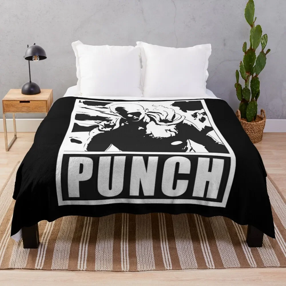 

One punch Throw Blanket Luxury Extra Large Throw cosplay anime Custom Blankets