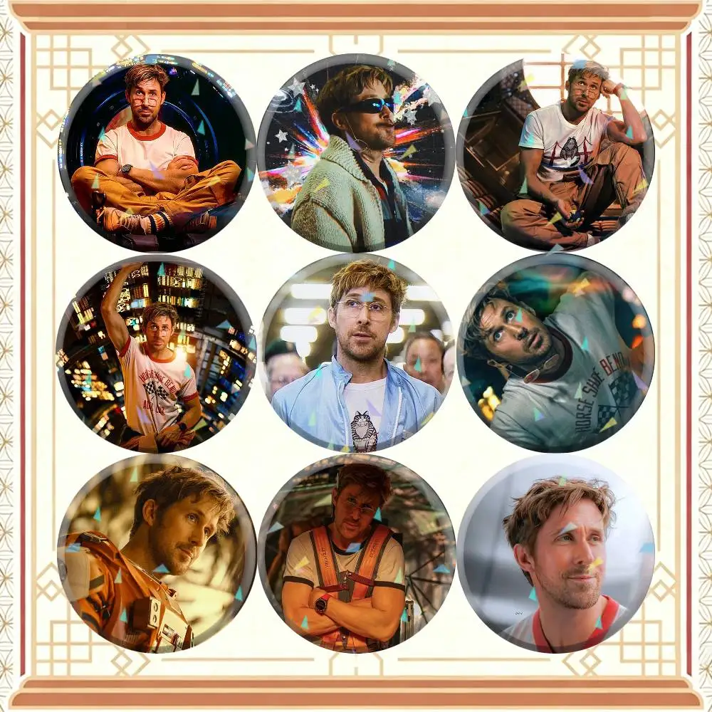 Ryan Gosling P-Project Hail M-Mary  32/44/58mm Handmade Pins Round Brooch Badge Backpacks Clothes Jewelry Gifts