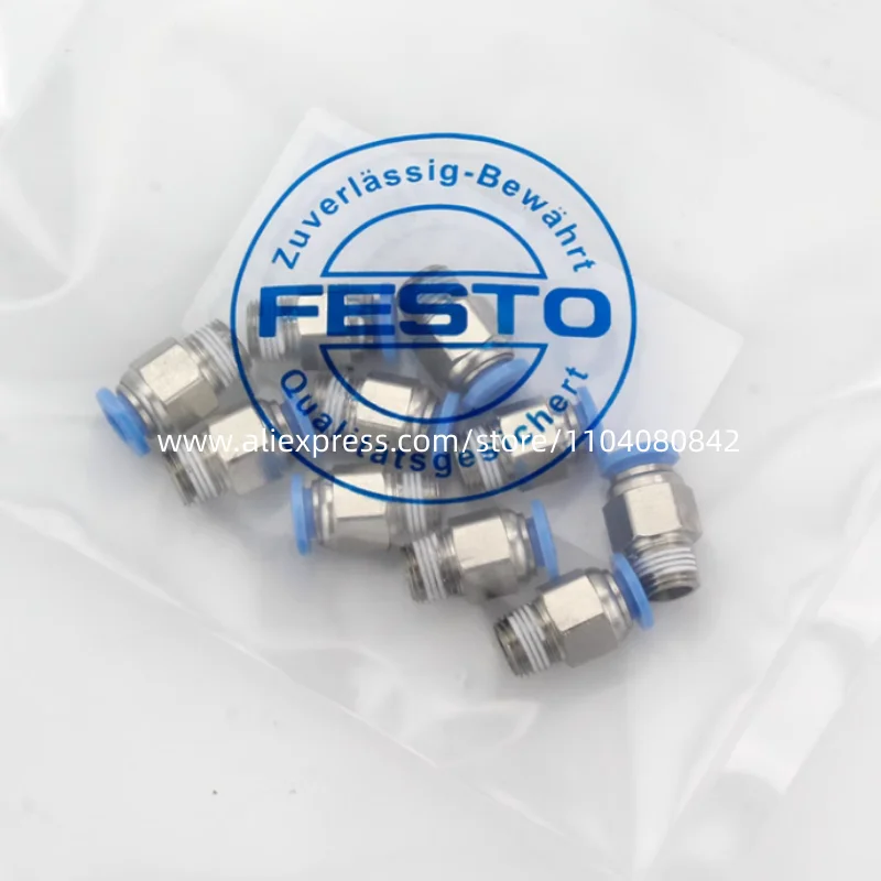 Новый оригинальный коннектор Festo 153001-QS-1/8-4 153002-QS-1/8-6 153004-QS-1/8-8 190643-QS-1/8-10, 20 шт.