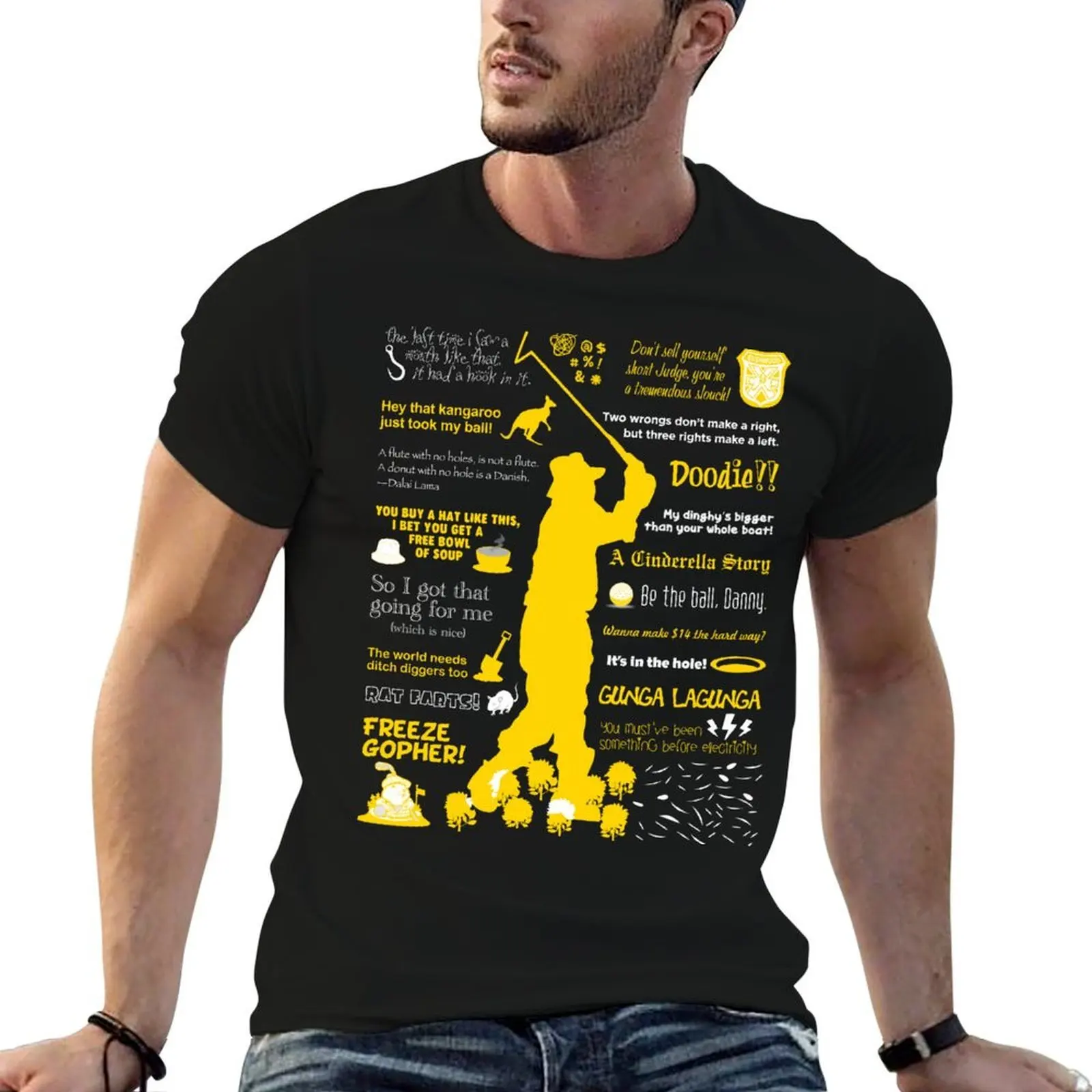Caddyshack: The Quotes T-Shirt new gifts and t-shirts cute tops mens workout shirts