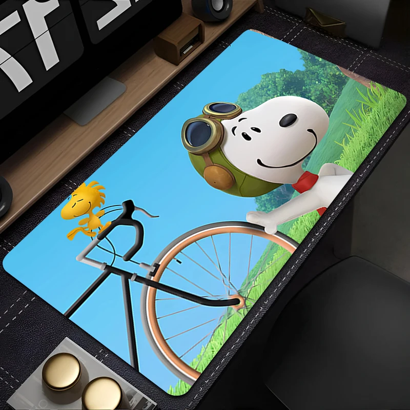 Muismat PC-accessoires Cartoon S-snoopy toetsenbordpad Bureaumat Antislip muismat Grote gamingmatten Rubberen verlengde pad