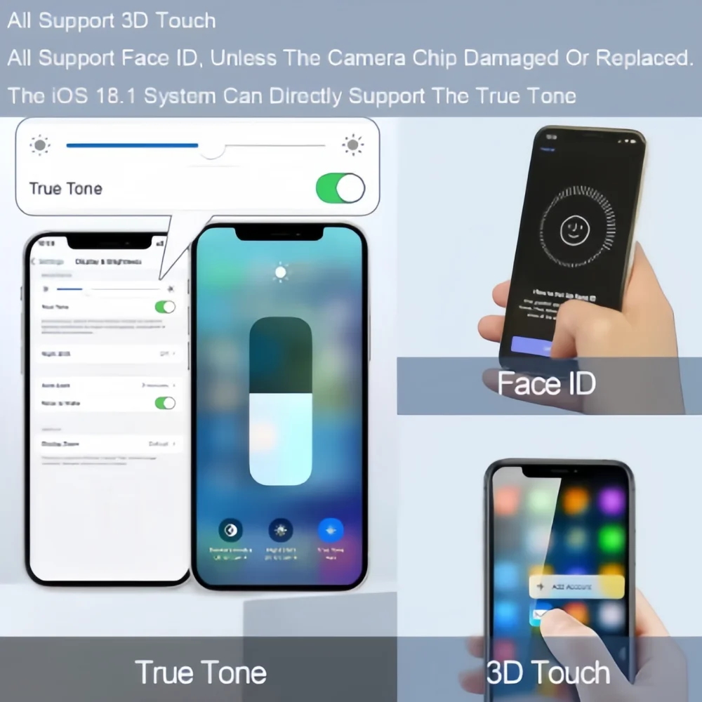 AAA LCD For iPhone X LCD XR XS Screen 11 12 Pro Display Touch Digitizer Replacement For iPhone 13Pro 14 15 OLED INCELL Display