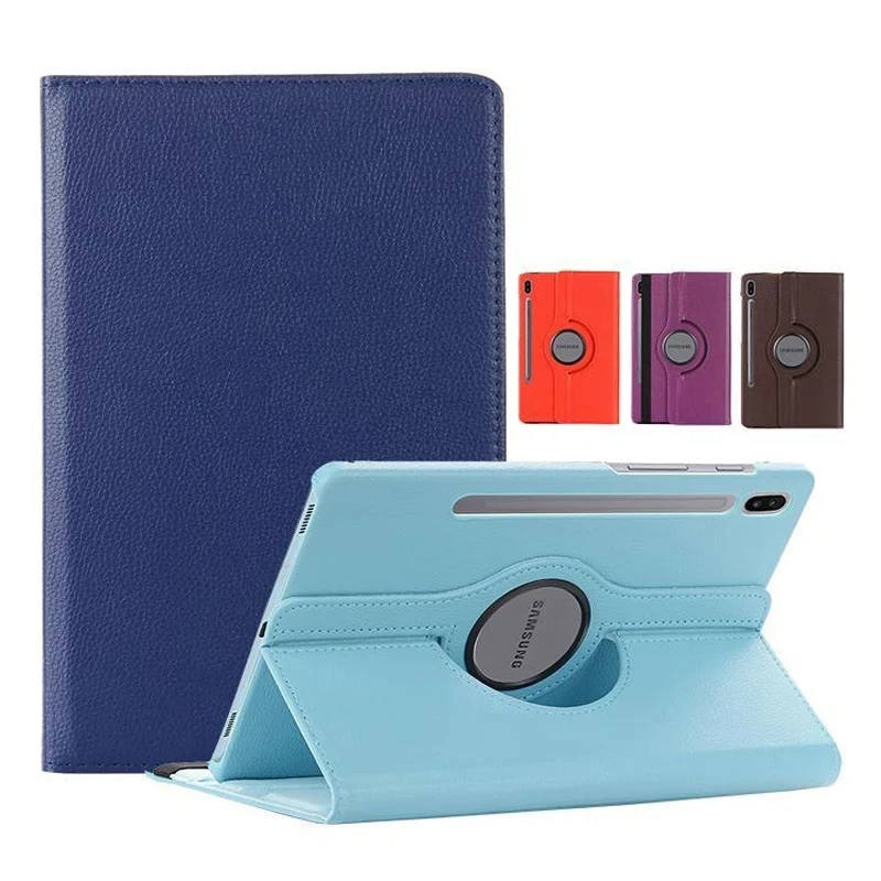 

For Samsung Galaxy Tab S9 FE S9 11 inch 2023 X510 360 Degree Rotating Stand Case Smart Leather Protective Cover For Galaxy S8 S7