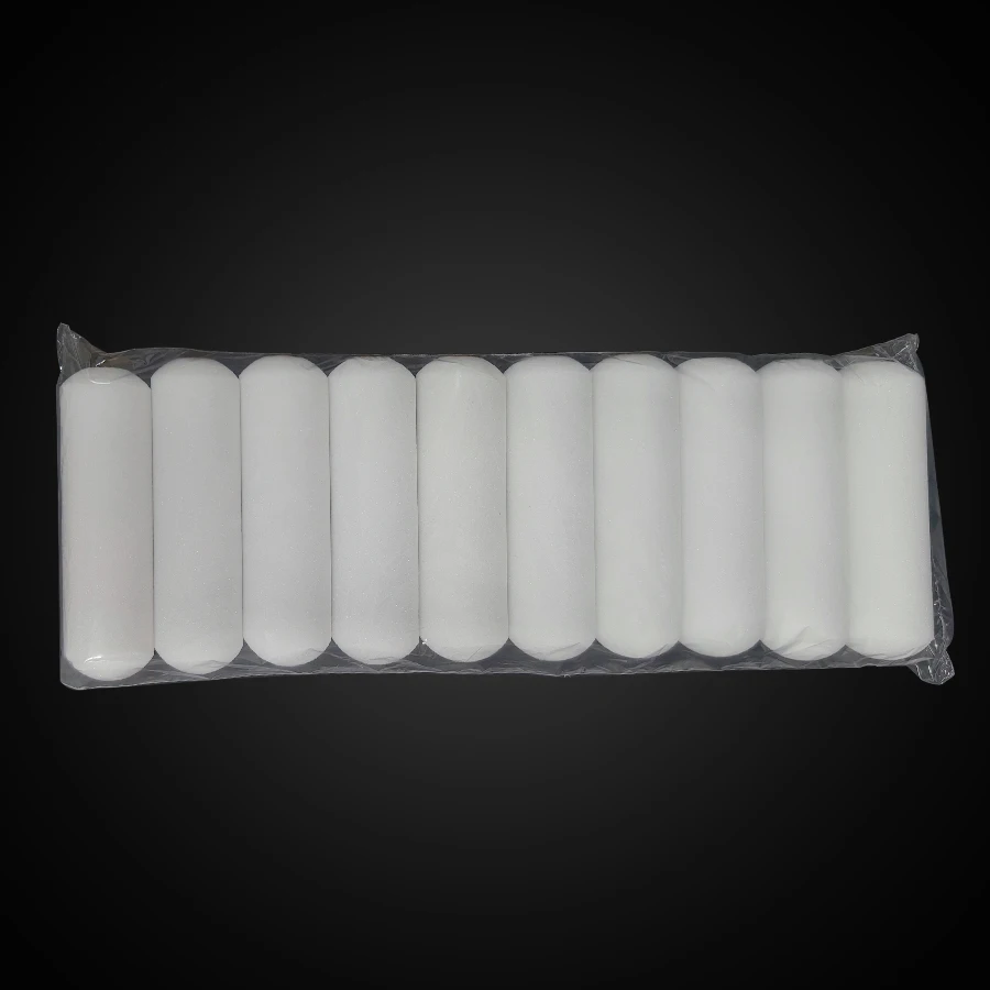 

Набор из 10 предметов, 4-дюймовый мини-пенопластовый ролик высокой плотности, подходит для гладкой поверхности, таких как дерево и металл.