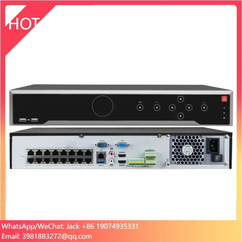 Hk OEM 32CH 4K NVR POE (1080p/3MP/4MP/5MP/6MP/8MP/4K) grabadora de vídeo en red POE grabadora de vídeo de seguridad IP para el hogar H.265 + IVMS4200
