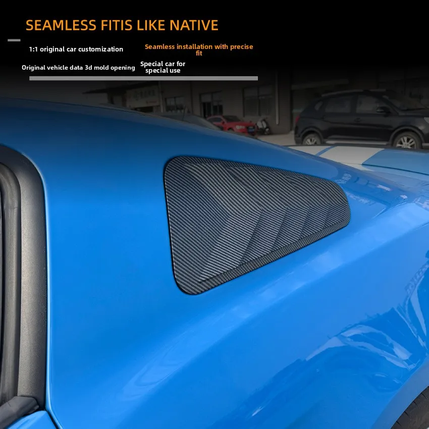 For Ford Mustang MK5 2005-2014 Triangular Window Blinds Window Stickers Spoiler Modification Accessories