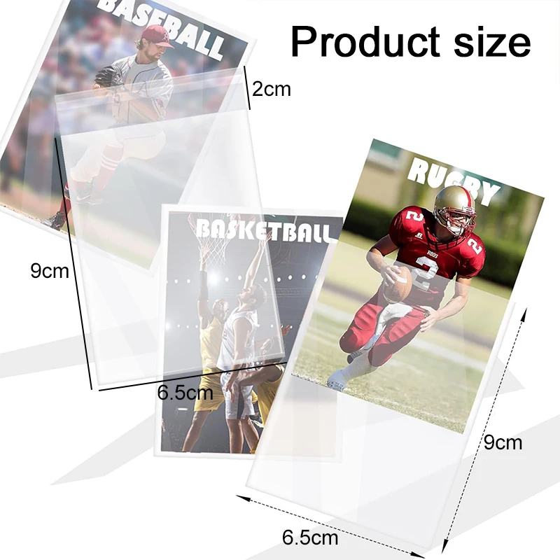 100/200pcs Card Sleeves 65x90mm Flat Mouth/Self Sealing Transparent Waterproof Collect for Star Chasing/Game Card Protection TMZ