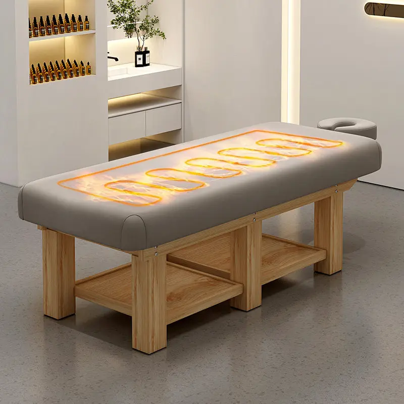 Solid wood multi-functional massage bed, spa club special latex massage bed, beauty , physiotherapy , massage and body mas