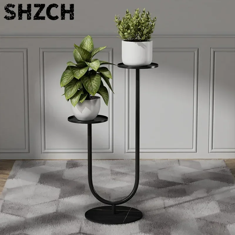 1Pcs Metal Floor Stand Shelves for Balcony Living Room Flowerpot Vases Holder Plants Display Shelves Furniture Decoratives