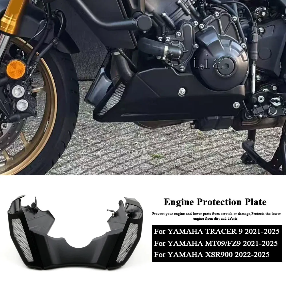 

For YAMAHA MT-09 MT 09 SP Tracer 9 GT 2021-2025 XSR900 FZ9 FJ9 Motorcycle Chassis Belly Pan Lower Engine Spoiler Fairing Guards