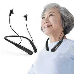 Portable Hearing Aids Earphone Neckband Household Bluetooth Wireless for Deafness Elderly High Quality Bluetooth Rechargeable