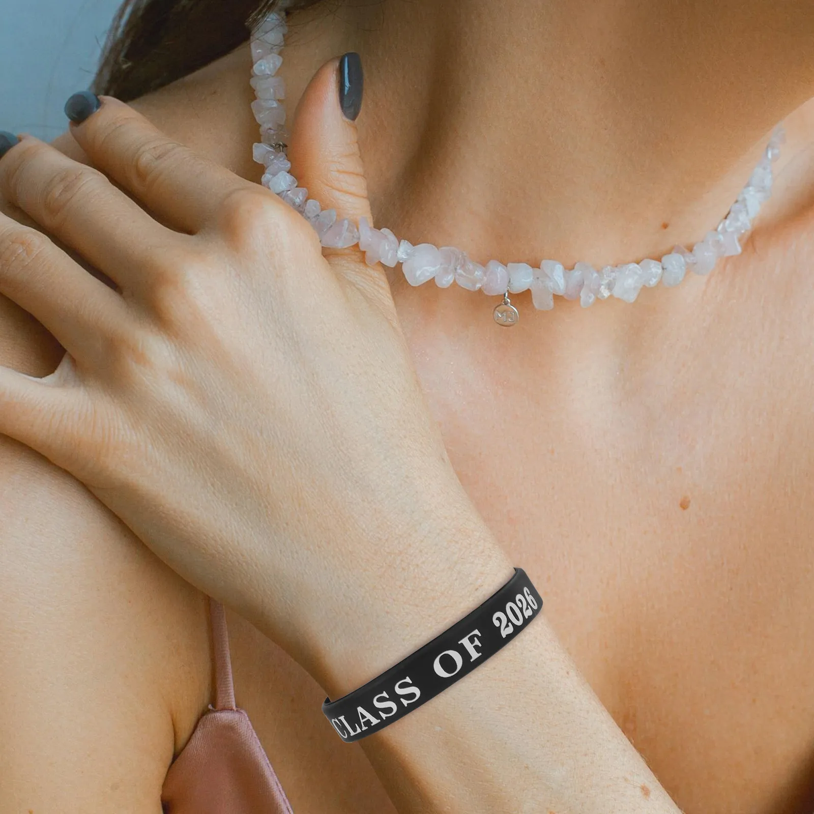 50pcs Graduation Silicone Bracelets for Class of 2026 – Celebratory Wristbands, Party Giveaways & Congratulatory Gifts