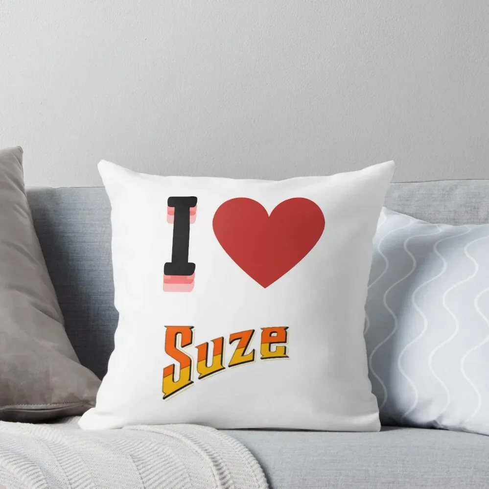 

I Love Suze Throw Pillow Couch Cushions Luxury Pillow Case Cushion Covers For Living Room Pillow