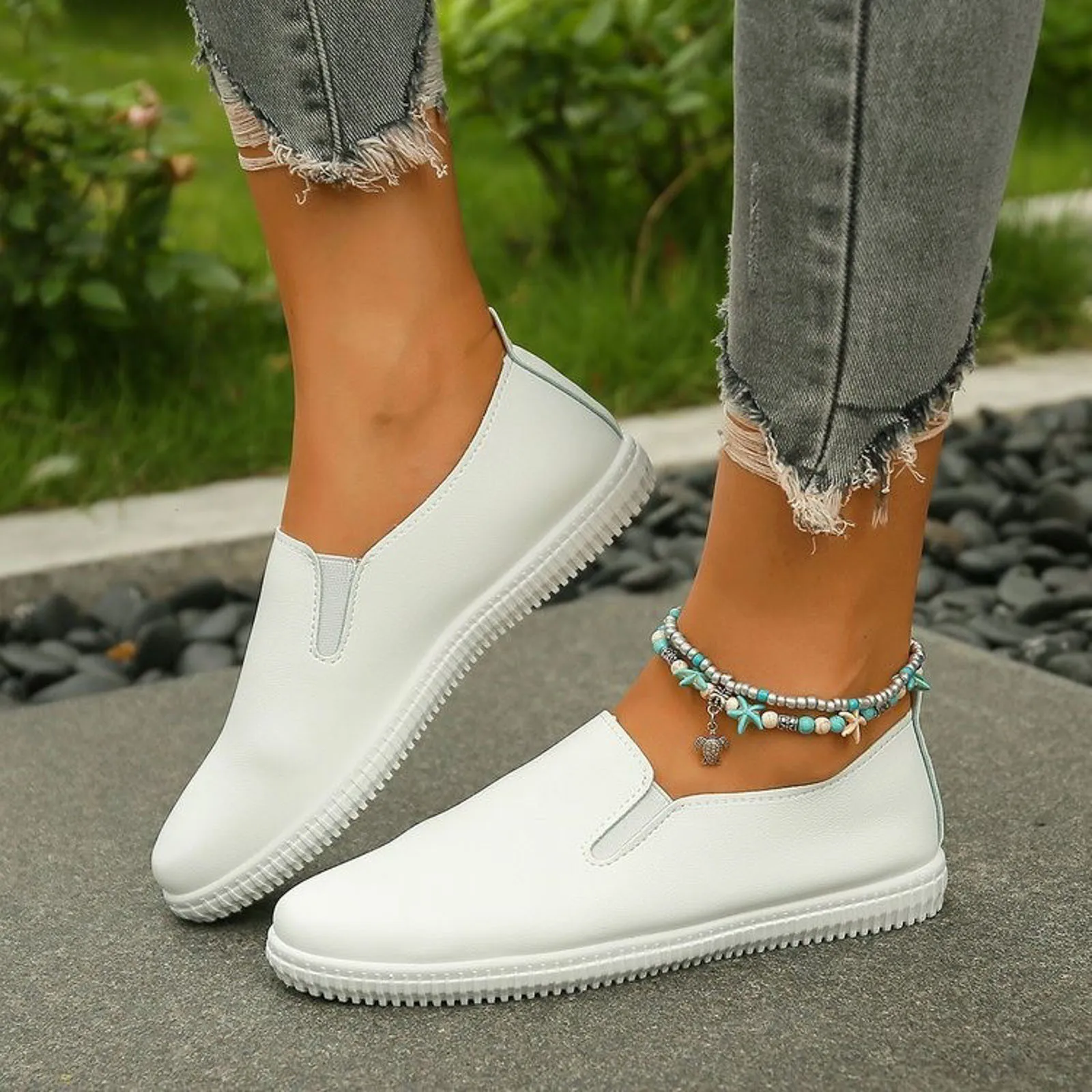 

Women Shoes Summer Solid Colour Hollow Breathable Flat Bottom Comfortable Single Shoes Sneakers Breathable Footwear Soft Shoes