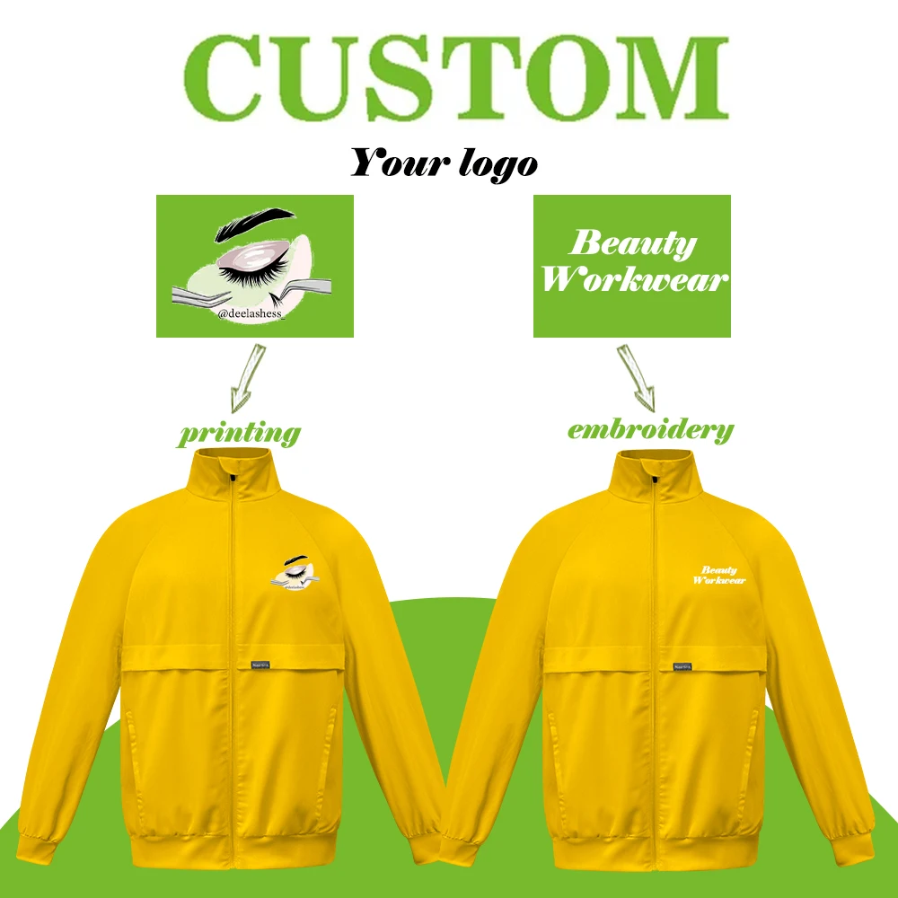 Long Sleeve Surgical Uniforms Lab Coat Hospital Work Clothing Woman Men Nursing Scrubs Jackets Medical Jacket Doctor Nursing Top