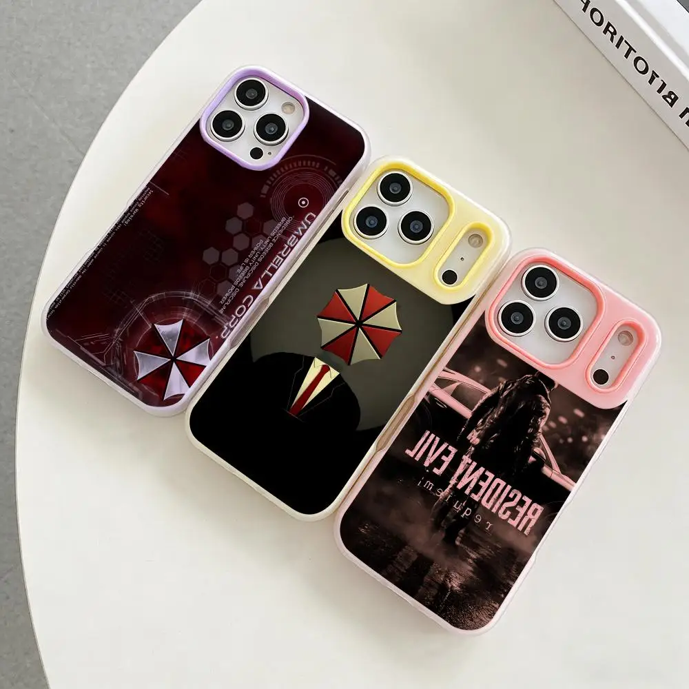 

Game R-Requiem R-Resident E-Evil Phone Case Colorful 2‑in‑1 Jelly Matte Clear Full Protection Case For iPhone 11‑17 Series