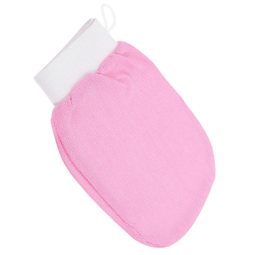 قفاز التقشير دش القفاز قابلة لإعادة الاستخدام لينة مزيل الجلد الميت لطيف منظف الجسم تقشير حمام ميت للبشرة الحساسة