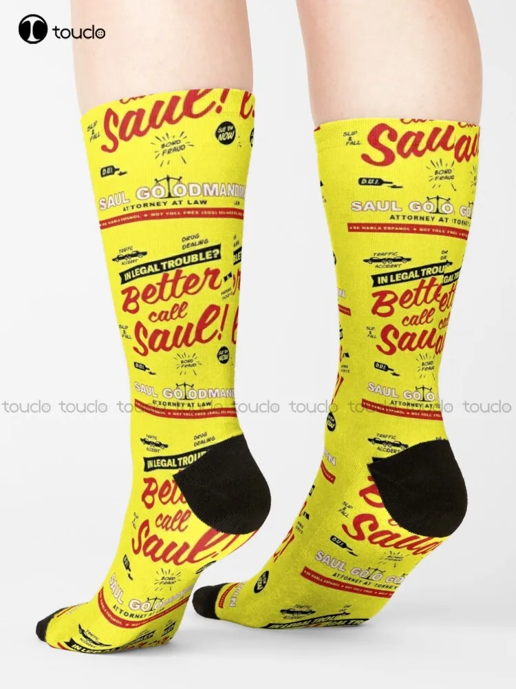 Better Call Saul Goodman Socks For Womens 360° Digital Print Custom Gift Christmas New Year Gift Unisex Adult Halloween New Art