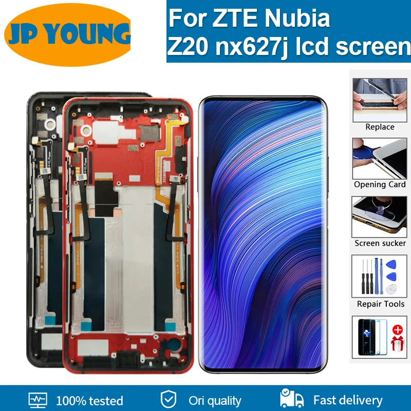 

6.42''Original Screen For nubia Red magic Z20 LCD Display Touch Screen Digitizer Assembly for Redmagic z20 NX627j LCD with frame