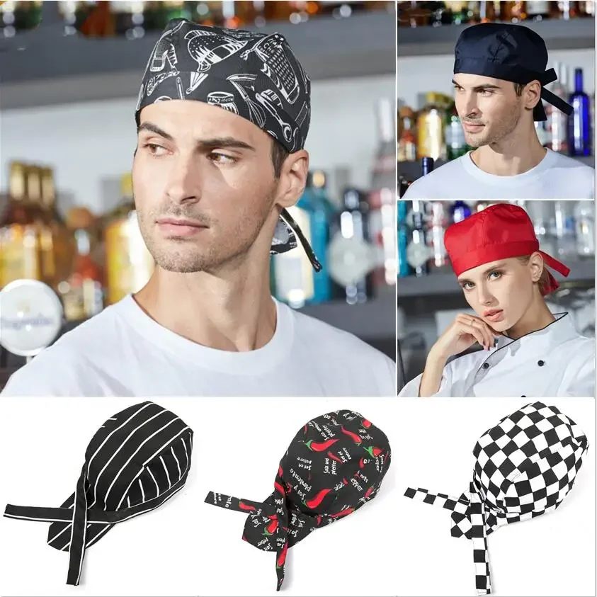 Chili Chef Hoed Charm Mannen Keuken Black Chef Ober Uniform Cap Unisex Koken Bakkerij Bbq Grill Restaurant Werk Cap Catering