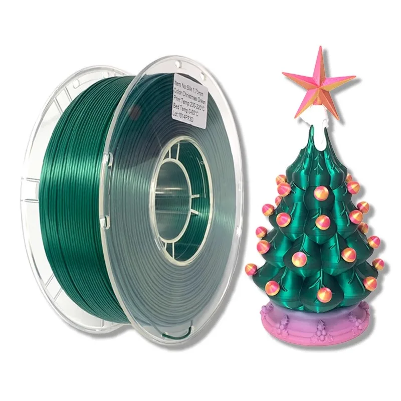 1 كجم خيوط طابعة حريرية ثلاثية الأبعاد 1.75 مللي متر حرير PLA مستهلكات طباعة ثلاثية الأبعاد حرير مثل خيوط طابعة ثلاثية الأبعاد #2