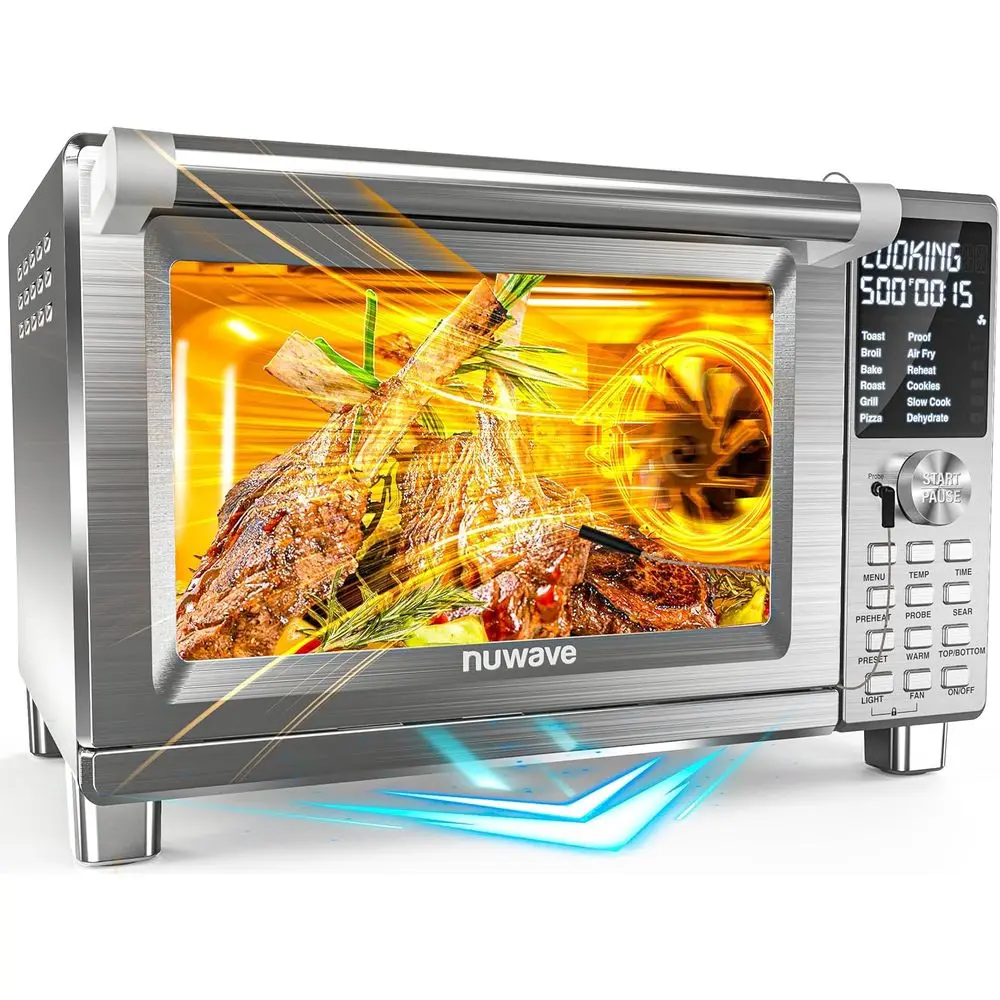

Bravo XL Pro Air ryer Toaster Oven with Grill Combo, 2025 New Ultra-ast Convection System, 35% Crispier, 2X More Even, 142 Prese