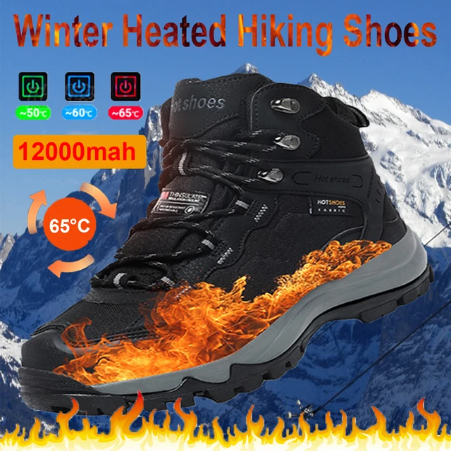 Winter Heated Shoes 10000mAh Battery Thermal Shoe Men s Women s Heating Shoe Warmer Electric Shoes Warm Shoes AliExpress 18