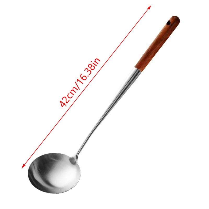 Utensilios de cocina, espátula Wok, herramienta de hierro y cucharón, espátula para equipo de cocina de acero inoxidable, accesorios de cocina esenciales