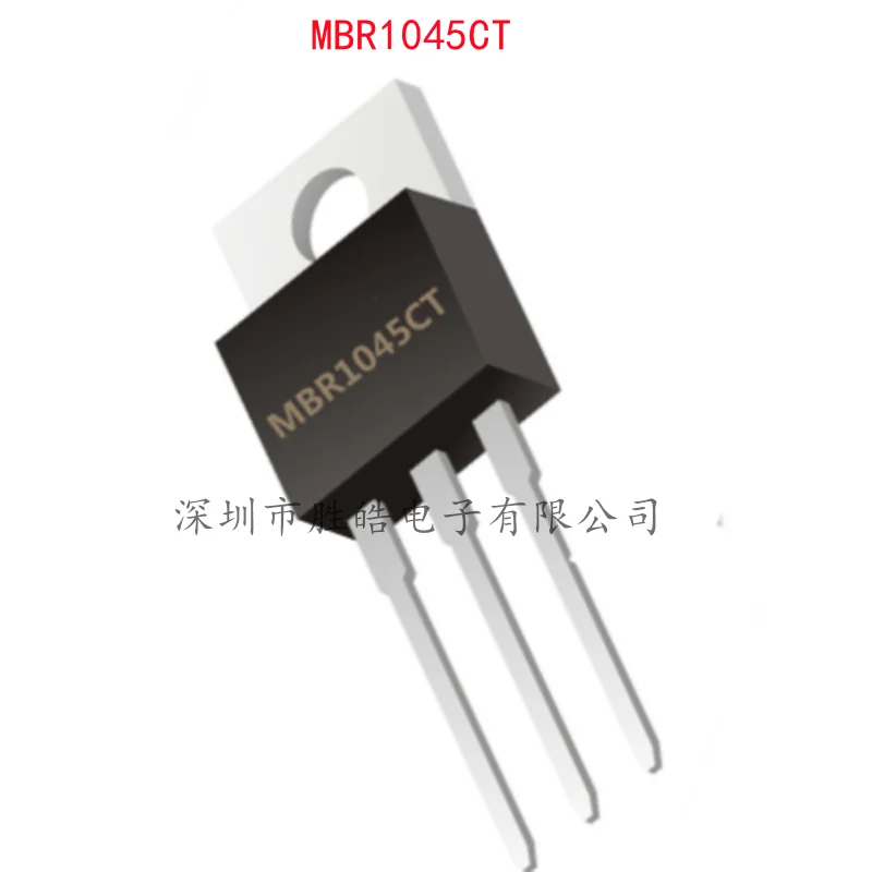 

(10PCS) NEW MBR1045CT MBR1045 SB1045 B1045G 10A45V Schottky Diode Straight TO-220 MBR1045CT Integrated Circuit