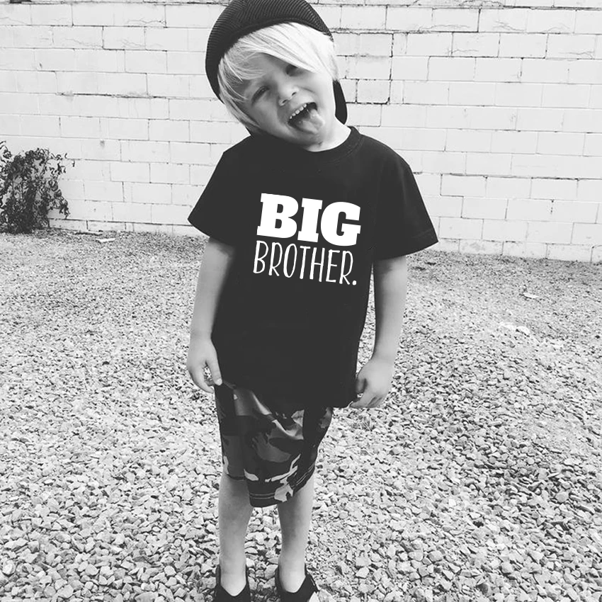 T-shirts Big Brother&Little Brother Kids T-Shirt Children cotton fashion tee Tops Boys Short Sleeve Baby Casual Clothes 0-7years