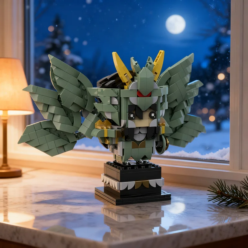663pcs MOC Shiryu "God Cloth" BrickHeadz Model Building Blocks Christmas Gift Toy Architecture Idea Display Education Brick