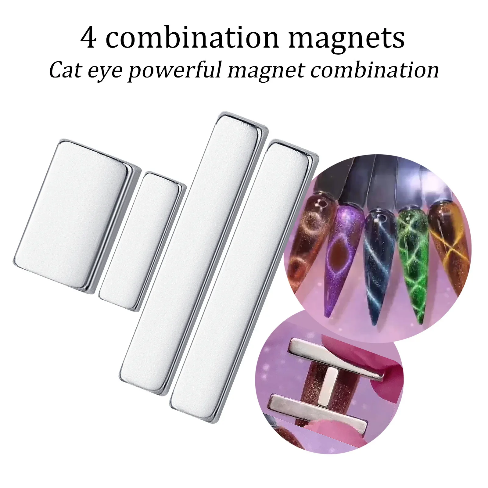 4Pcs Nail Art Magnet Stick Cat Magnetic per Nail Gel Polish 3D Line Strip Effect Multi-function Magnet Board strumenti fai da te per unghie artistiche