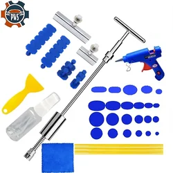 New Car Paintless Dent Repair Tools Puller Removal Kit Slide Hammer Reverse Hammer Tool Body Suction Cup Adhesive Blue Glue Tabs